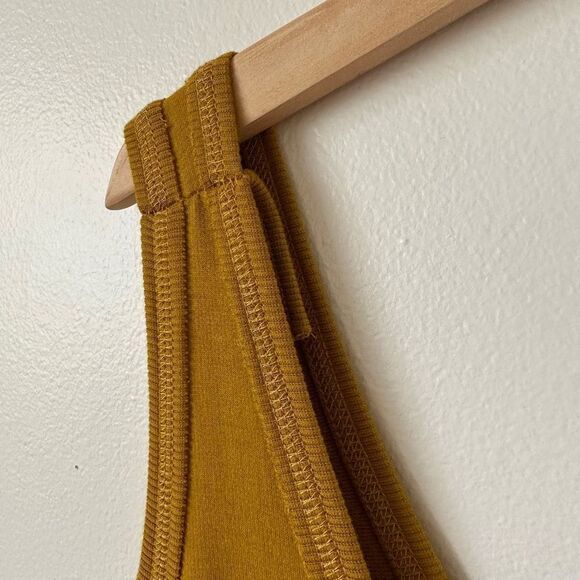 Universal Standard Women’s *Altered Superfine French Terry Jumpsuit in Mustard Y - Picture 14 of 16